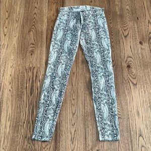 Hudson jeans printed snakeskin